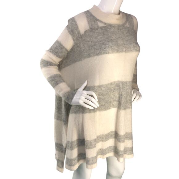 Free People Womens Size XS/S Poncho Lafayette Stripe Alpaca Blend Sweater - Picture 10 of 15